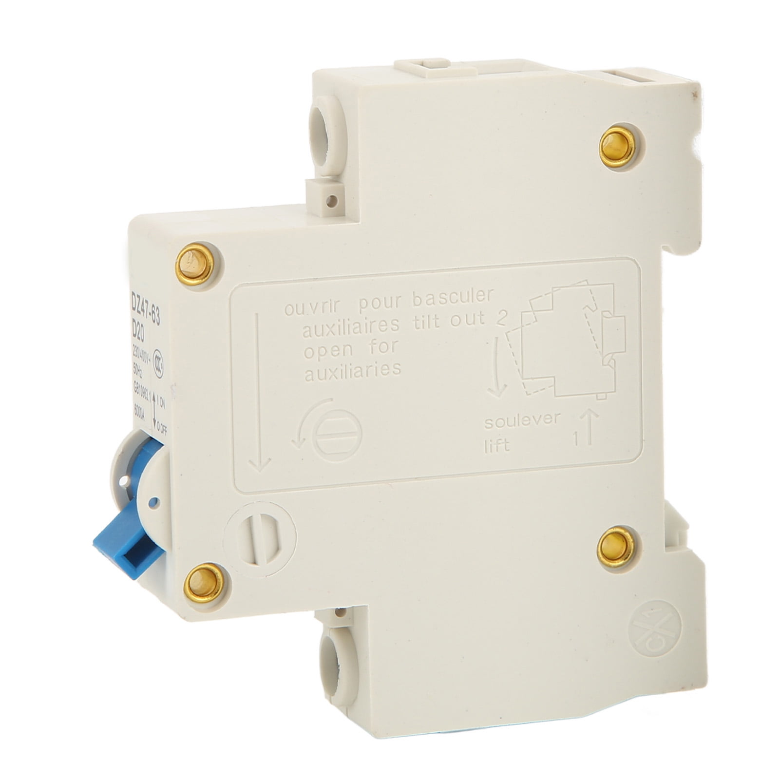 1P Miniature Circuit Breaker, Circuit Protection Switch Modular Structure Flame Retardant