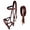 Brown, variant on Horse Western Leather Floral Bitless Sidepull Bridle Split Reins 77RS30BR