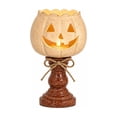 thumbnail image 2 of Halloween Decorations, Pumpkin Tealight Candle Holders, Farmhouse Halloween Decor, Gothic Vintage Candle Holders, Candleholder Table Centerpieces for Thanksgiving, 2 of 7