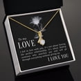 thumbnail image 3 of To My Love I Fell in Love Alluring Ribbon Necklace Message Card, 3 of 7