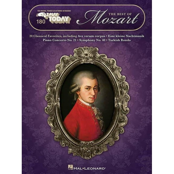Hal Leonard The Best of Mozart-E-Z Play Today Volume 180