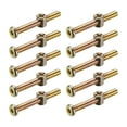 thumbnail image 5 of Uxcell M6 x 1.97''Furniture Bolts Nut Set Hex Socket Screw with Barrel Nuts Phillips-Slotted Zinc Plated 10Sets, 5 of 5