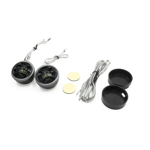 Unique Bargains 2 Pcs 150W 91dB Black Metal Loud Speaker Dome Tweeter 1" for Auto Car