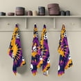 thumbnail image 5 of Dreamtimes Halloween Skull Purple Tie Dye Kitchen Towel, Dish Towels Quick Drying Tea Towels Absorbent Hand Towels for Kitchen Sink Dinner Table 28 x 18 Inches, Set of 1, 5 of 7
