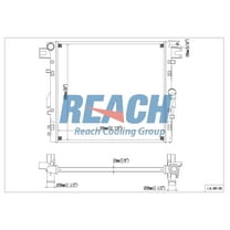 REACH 41-2957 Radiator for 17-07 Jeep Wrangler; 18 Jeep Wrangler JK