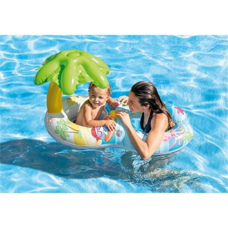 Intex Flotteur Pour Bambin De 1 A 2 Ans 46 X 29 5 Avec Ombrelle Palmier Walmart Canada