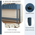 thumbnail image 6 of Harper & Bright Designs Retro Long Console Table with Storage Drawers and Bottom Shelf, Wood Rustic Sofa Table for Entryway Living Room, Antique Navy, 6 of 18