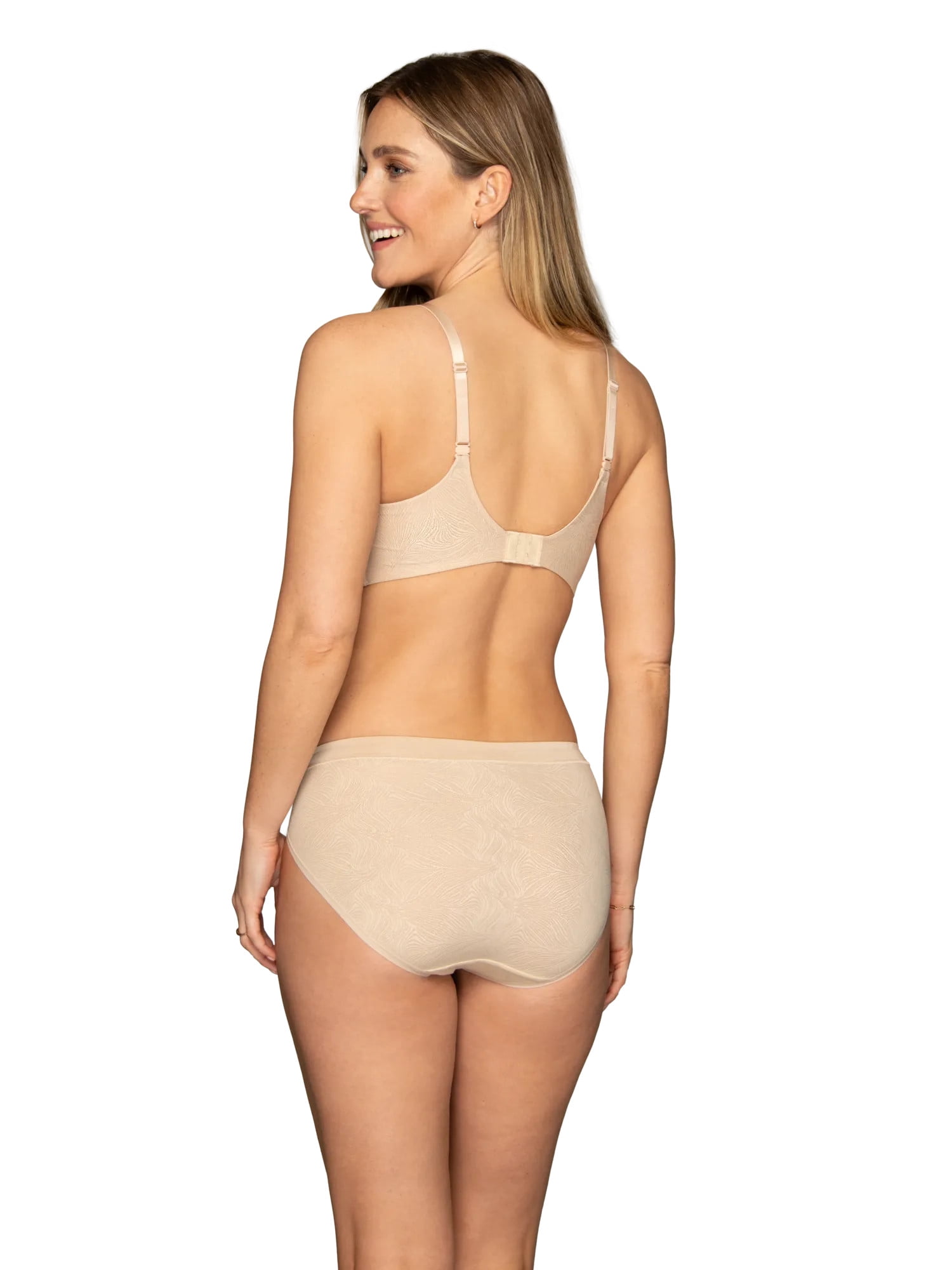 Vanity Fair Lingerie Women's Effortless Wireless Bra, Convertible Straps, Smooth Lace, Sizes S-3XL, Style 72125