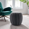 thumbnail image 7 of Modway Celebrate Modern Channel Tufted Performance Velvet Ottoman in Gray, 7 of 7
