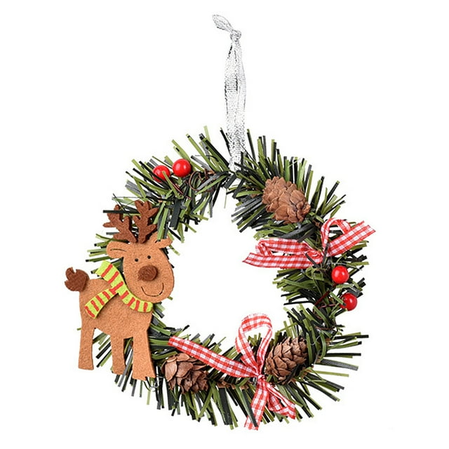 Billuyoard Guirnalda de árbol de Navidad, atmósferas, fiesta de vacaciones, guirnalda de Navidad, decoración interior, adorno artesanal, colgante, Type3 NO3 Billuyoard HA065294-03