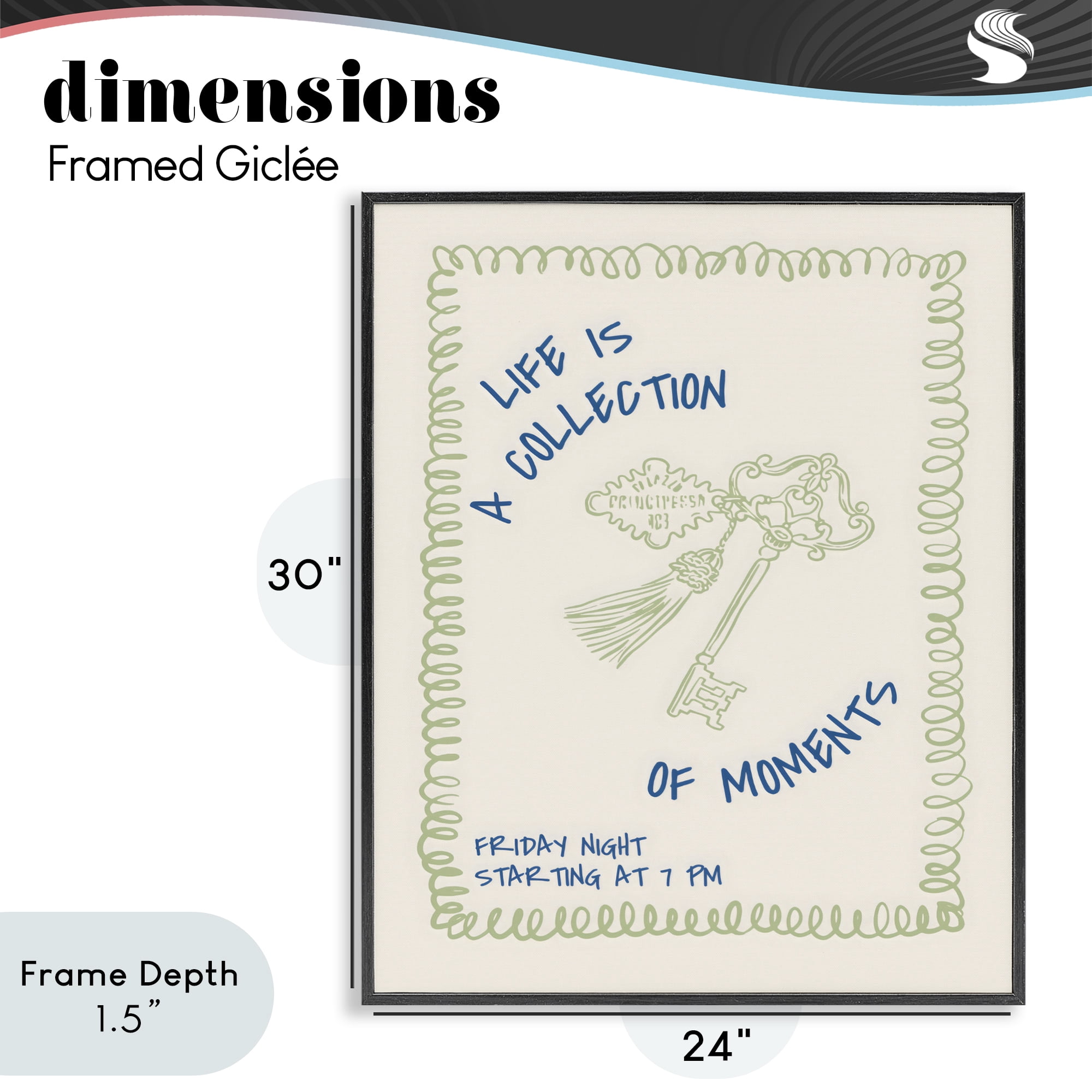 Stupell Industries A Collection of Moments Black Framed Giclee Art, design by The Prints Vibe