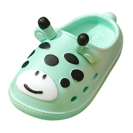 

gvdentm Boys Shoes Girls Sliders Beach Kids Slippers Summer Glitter Sandals Pool Fashion Glitter Shoes Green 190