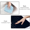 thumbnail image 4 of Fragmented Flowers Canvas Outdoor Picnic Blanket - Waterproof Mat for Camping, Beach, Park - Large Size, Foldable, and Durable - Ideal for Family Picnics and Outdoor Adventures - Navy Blue Color, 4 of 6