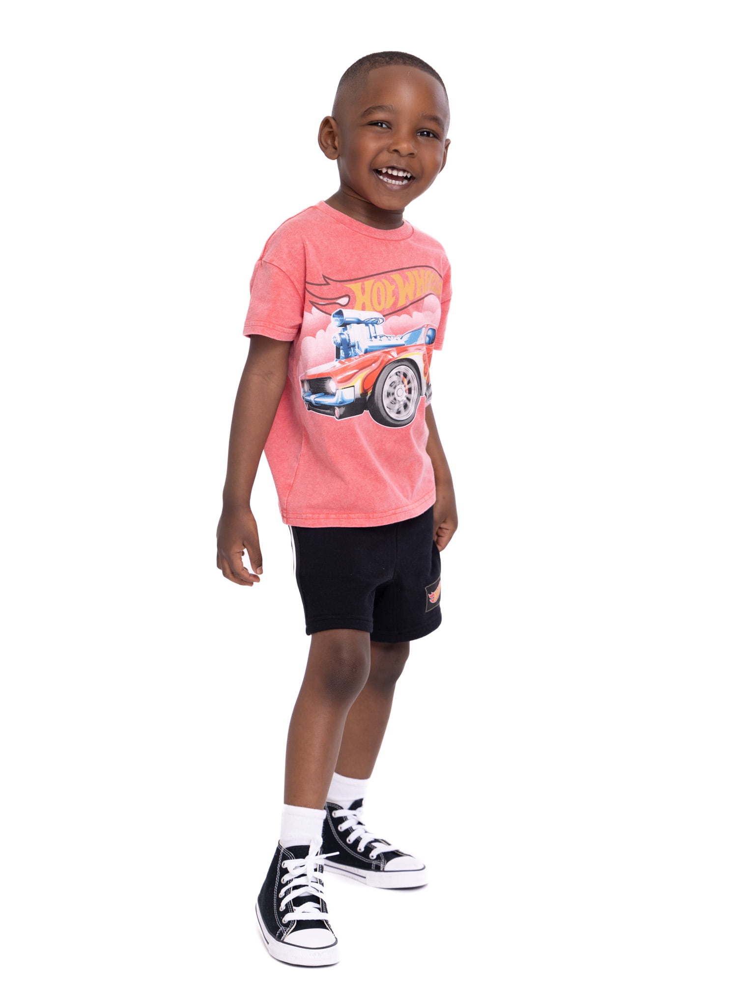 Hot Wheels Toddler Boys Short Sleeve T-Shirt and Shorts Set, 2-Piece, Sizes 12M-5T