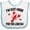 White and Blue, variant on Inktastic Just Here for the Lobster Boys or Girls Baby Bib