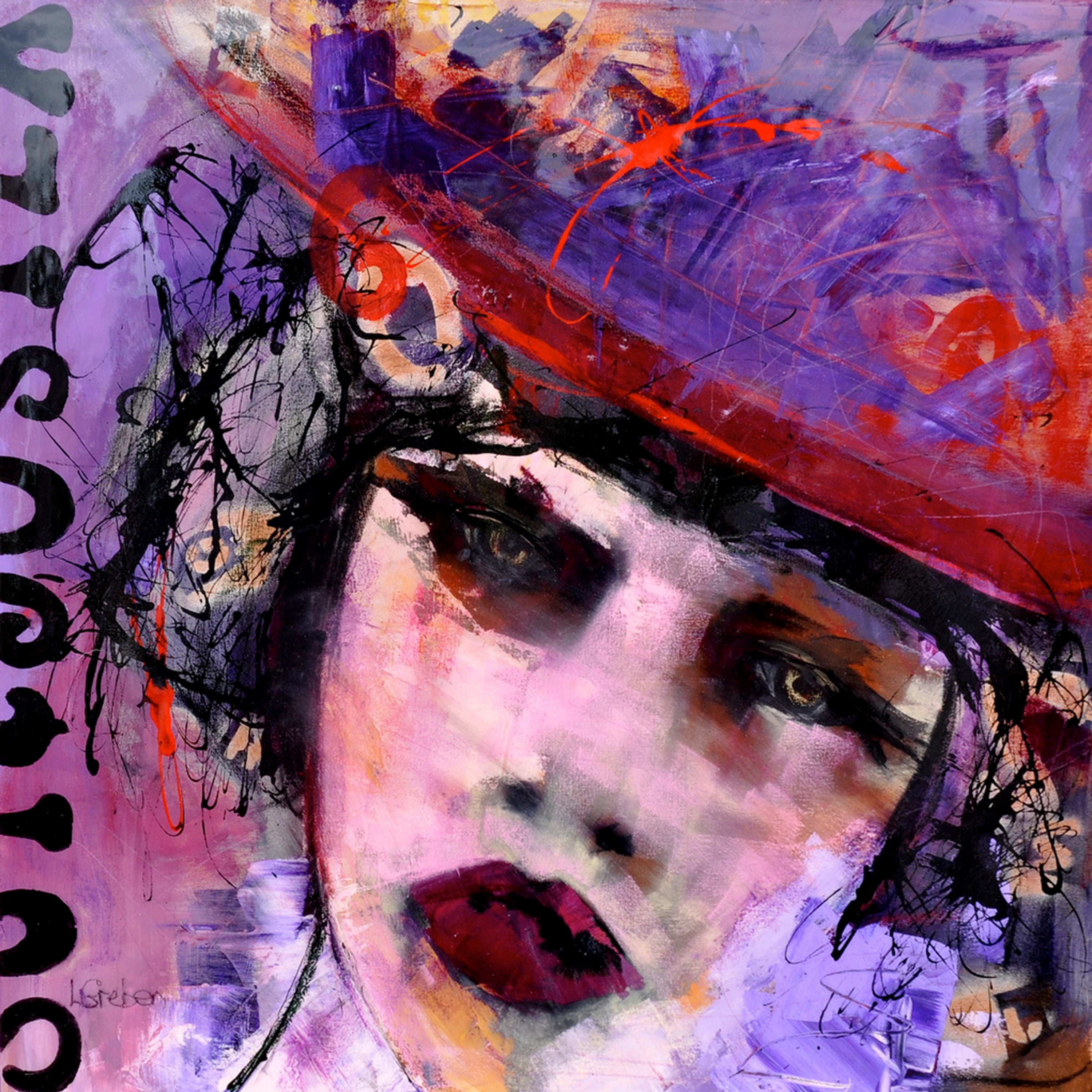 "Ange Ou Demon" Painting Print on Wrapped Canvas