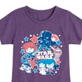 thumbnail image 3 of Star Wars - Americana Stickers - Toddler And Youth Girls Fitted Short Sleeve Graphic T-Shirt, 3 of 5