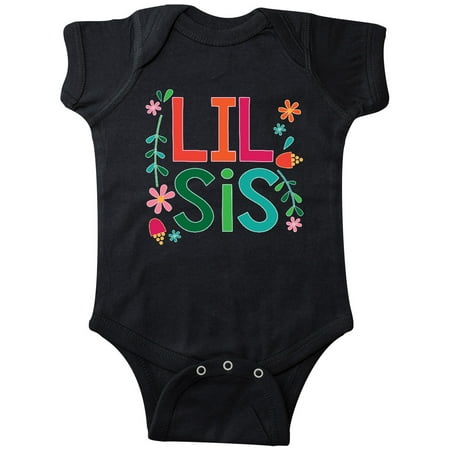 

Inktastic Lil Sis Girls Sister Announcement Gift Gift Baby Girl Bodysuit