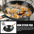 thumbnail image 3 of JHIALG Nonstick Wok,Fish Scale Pattern Flat Bottom Non-Stick Pan, Carbon Steel Woks Coa & Nonstick Stir-Fry Pans Lid Rust with, 3 of 8