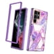 thumbnail image 4 of Funda para teléfono Galaxy S22 Ultra con protector de pantalla incorporado, carcasa de TPU PC a prueba de golpes y cuerpo completo, 4 of 5
