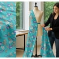 thumbnail image 5 of Soimoi Cotton Poplin Fabric Clouds,Hot Air Balloon & Helicopter Transport Print Fabric by The Yard 42 Inch Wide, 5 of 7