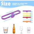 thumbnail image 2 of Silicone Drink Markers 24 PCS Wine Glass Charms and Drink Identifiers, Reusable Mugs Tags Party Accessories for Wine, Cocktails, Weddings, and Events, 2 of 3