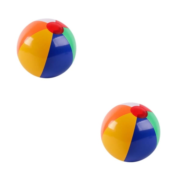 Yuarrent Bola de agua, juguete de playa, juguete de natación, inflado multicolor, diseño grueso multiusos, superficie lisa lavable, 25cm 25cm 2piezas