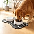 thumbnail image 5 of Diatomite Stone Pet Feeding Mat for Dog & Cat, Absorbent Bone Shaped Non-Slip Dog Food Mat, 5 of 7