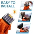 thumbnail image 4 of ABCCANOPY 7.5ft Patio Solar Umbrella LED Outdoor Umbrella with Tilt and Crank, Orange, 4 of 9