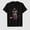 Black-12, variant on Women's Halloween Fun Witch Broom Graphic T-Shirt, 100% Cotton Short Sleeve Shirt
