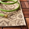 thumbnail image 3 of SAFAVIEH Courtyard Austin Geometric Indoor/Outdoor Area Rug, 5'3" x 7'7", Cream/Brown, 3 of 8