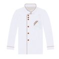 thumbnail image 1 of Unisex Short Long Sleeve Chef Jacket Coat Hotel Kitchen Service Uniform Workwear, 1 of 9