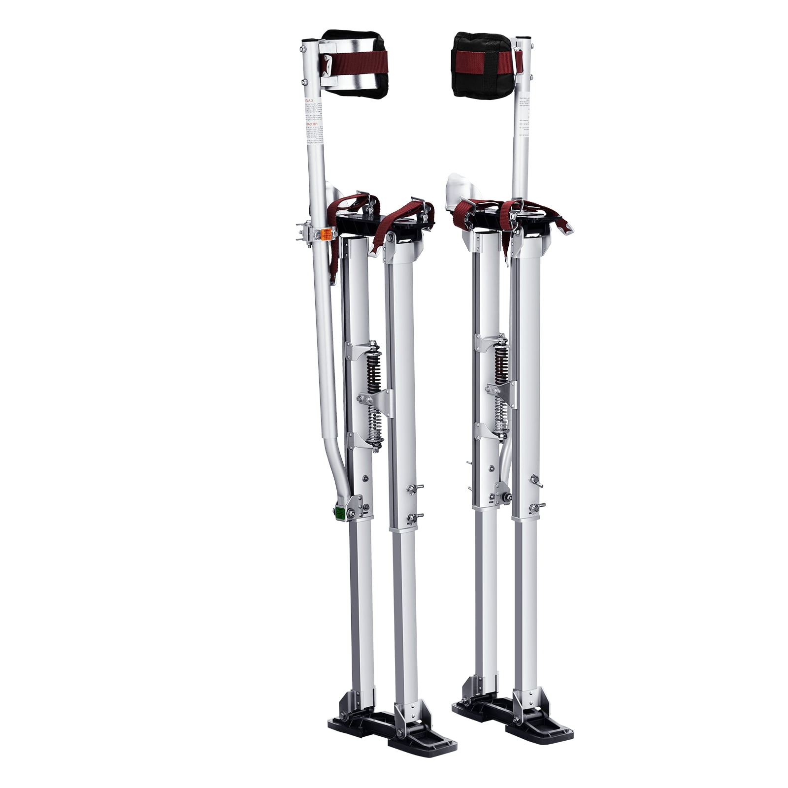 Drywall Stilts, 36''-50'' Adjustable Aluminum Tool Stilts with Protective Knee Pads, Durable and Non-slip Work Stilts for Sheetrock Painting, Walking, Taping, Silver