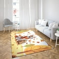 thumbnail image 4 of Welcome Fall Bull Terrier Enjoys School Time Autumn Fall Leaves Indoor Rug Bully Dog Lovers Gifts Idea Carpet Living Bed Room Sofa Home Decor - 02013, 4 of 5