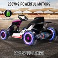 thumbnail image 4 of Electric Go Karts for Kids,24V Electric Go Kart with 2 * 150W Powerful Motors,8mph Max Speed,Max Load 110lbs,W/Button Start,Lights,Safety Belt, Age 6-12, 4 of 9