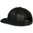 thumbnail image 6 of Outdoor Cap OC106 Structured 7-Panel Cap-Black/Black, 6 of 8