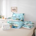 thumbnail image 6 of Feelyou Cartoon Axolotl Bedding Comforter Set 7pcs, Cartoon Letter U Queen Bedding Sets, 6 of 8