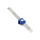 thumbnail image 5 of Riwesomey Regla de trazado de acero inoxidable de 30cm, regla portátil anticorrosiva de ángulo para carpintería, reglas metalúrgicas, accesorios Azul 2piezas Riwesomey CBP582108, 5 of 5