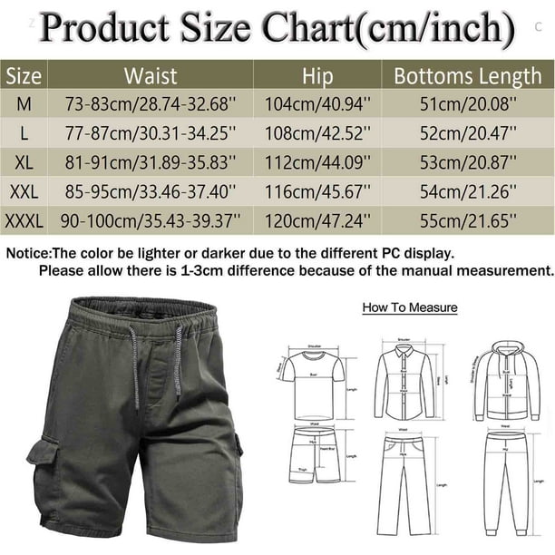 PMUYBHF Hommes Dechires Jeans 30X32 Hommes Ete Cargo Pantalons Couleur Unie Poche Grande Taille Lavage Shorts Walmart