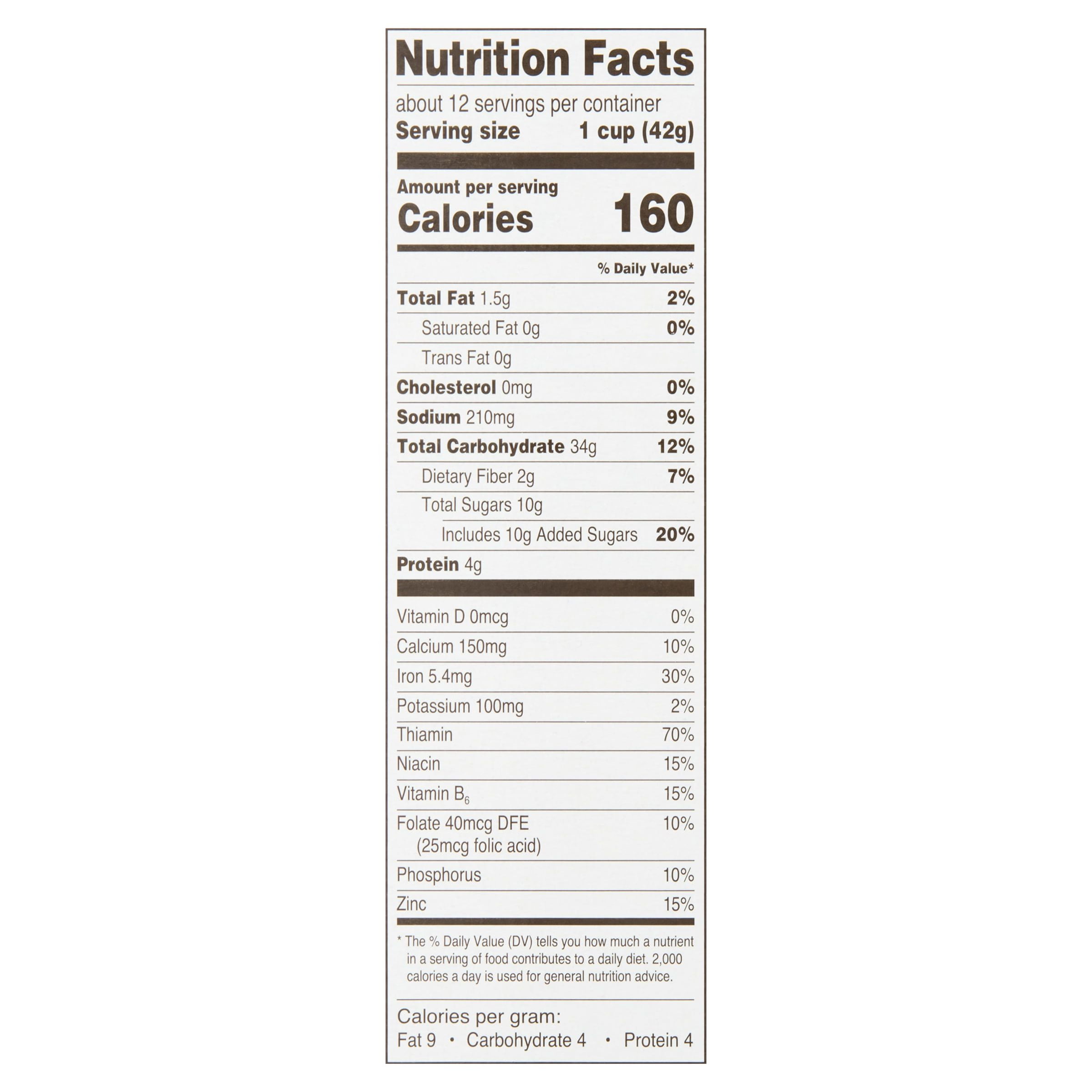 (3 pack) Great Value Cinnamon Oat Crunch Whole Grain Oat Cereal, 18 oz