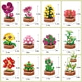 thumbnail image 4 of 12 Pack Flower Succulent Building Bricks Set Compatible with Lego, 1001 Pcs DIY Creative Bouquet Building Blocks Kit for Adults & Teens, Art Floral Home Decor, Perfect Mother's Day Gift for Mom, 4 of 8