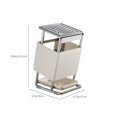 thumbnail image 3 of Stainless Steel Knife Block Organizer - 304 Stainless Steel Countertop or Wall Mount Knife Rack with Drainage for Kitchen Knife Storage, 3 of 7