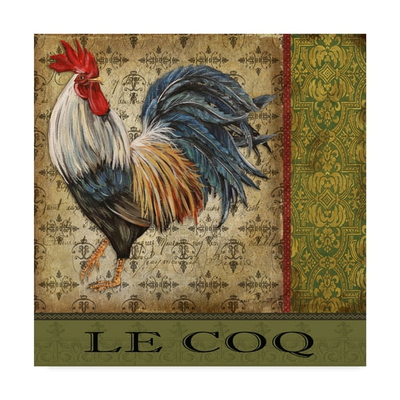 Trademark Fine Art 'Vintage Le Coq 2' Canvas Art by Jean Plout