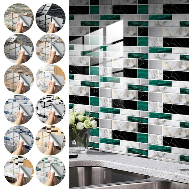 Yipa Peel and Stick Backsplash Tile Removable Tiles Stickers for