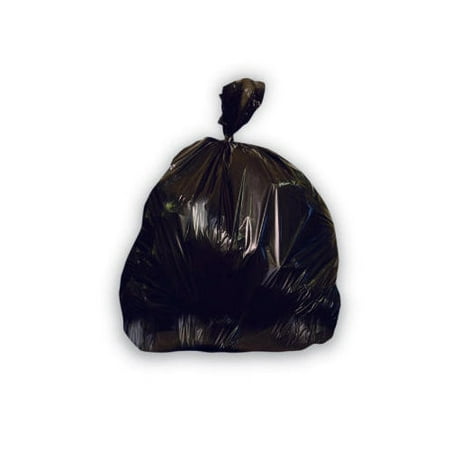JAGUAR PLASTICS Low-Density Can Liner 30-Gallon, 0.65 Mil in Black