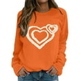 thumbnail image 2 of Oversized Sweatshirt for Valentine's Day Women Love Heart Shirts Daily Home Outdoor Workout Long Sleeve O Neck Printed Street Blouse Trendy Clothes 2026, 2 of 5