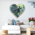 thumbnail image 2 of For The Love of Mermaid Coastal Outdoor Decor, Door Hanger by Josephine Wall | Coastal Sea-Life Decor - 8472111F-JW, 2 of 9