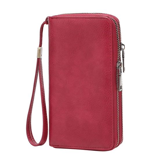 Kcolen Men's and Women's Slim RFID Blocking Vertical Leather Wallet with Loose for Secure Daily Use
