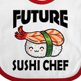 thumbnail image 4 of Inktastic Future Sushi Chef Baby Clothes Boys or Girls Baby Bib, 4 of 4