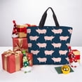 thumbnail image 6 of Honeii Pig 1 Print Tote Bag, Reusable Grocery Shopping Bag,Shoulder Bag with Inner Pocket, 6 of 7